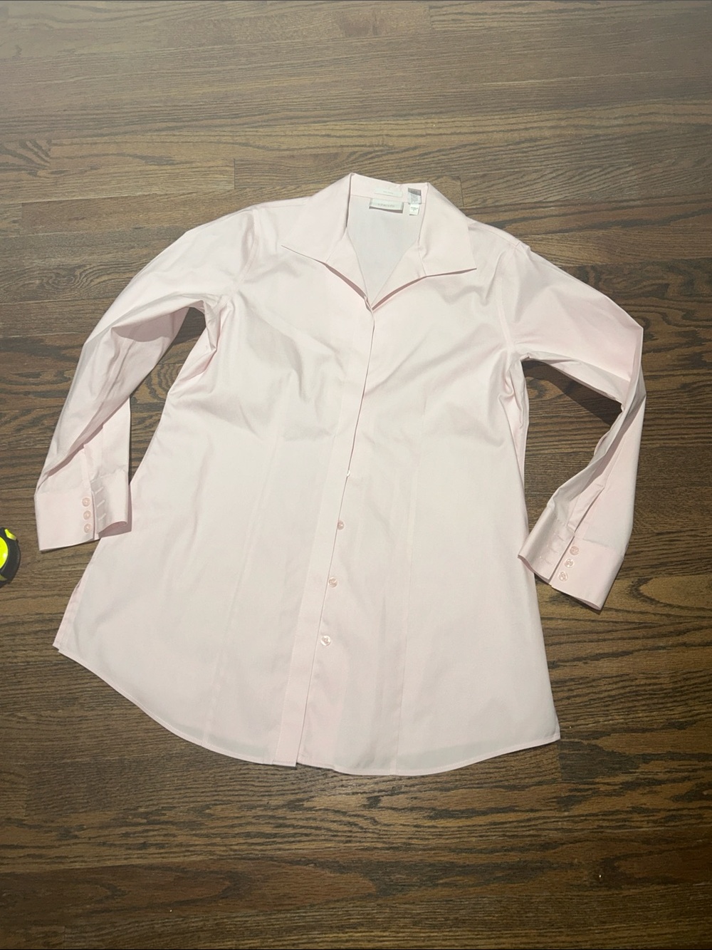 Chico's Light Pink Button-Down Shirt - Picture 2 of 11
